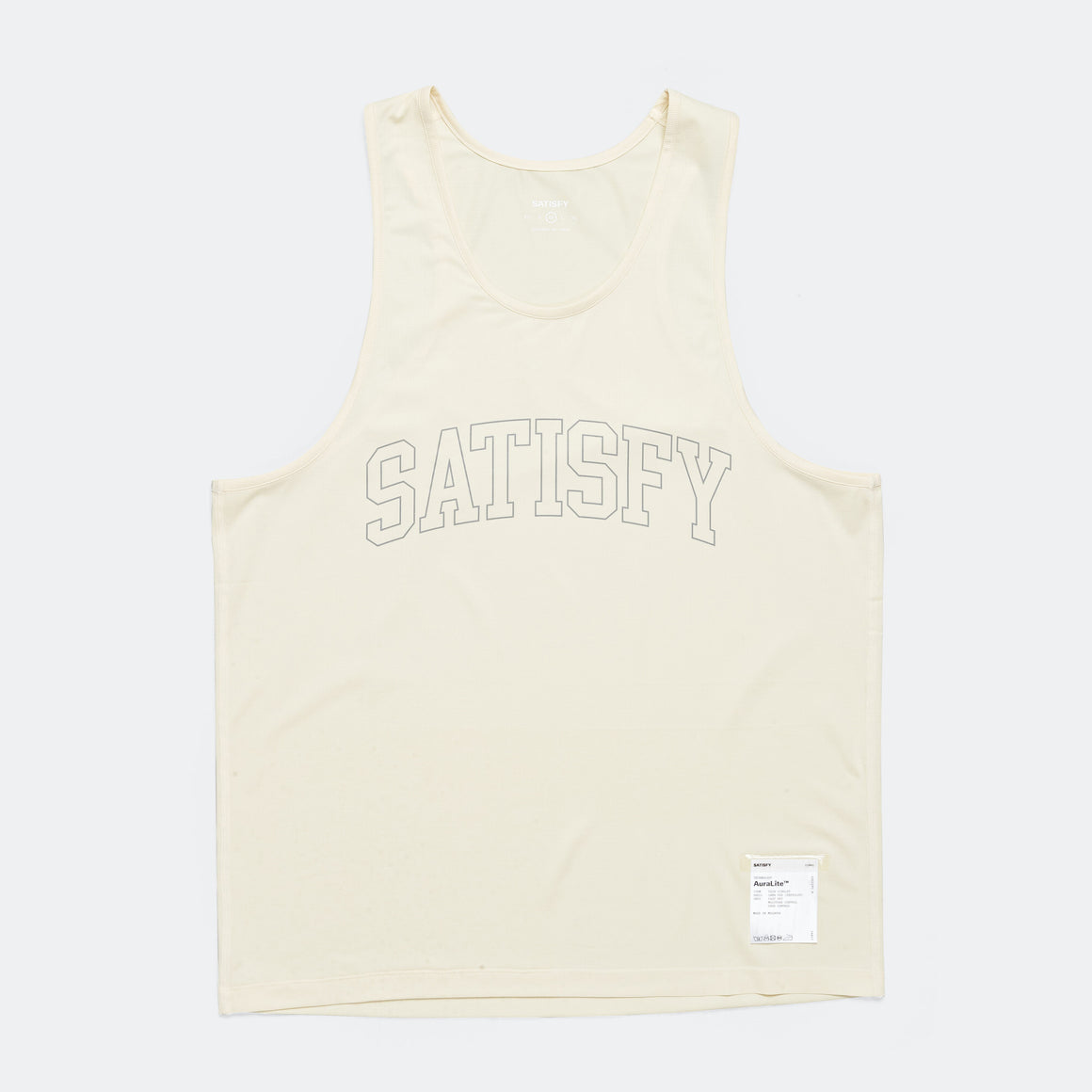 Satisfy - AuraLite Tech Singlet - Cream - Up There Athletics