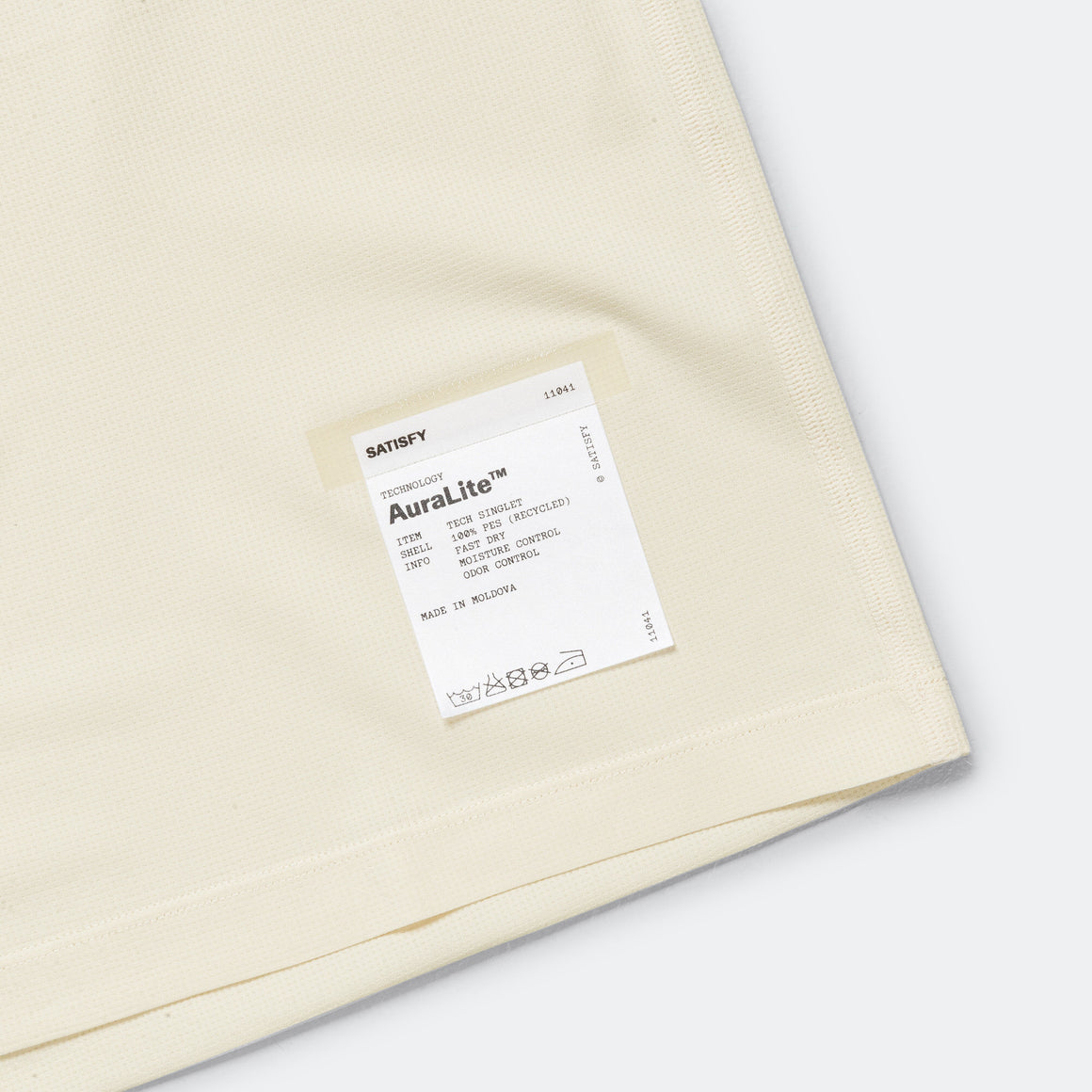 Satisfy - AuraLite Tech Singlet - Cream - Up There Athletics