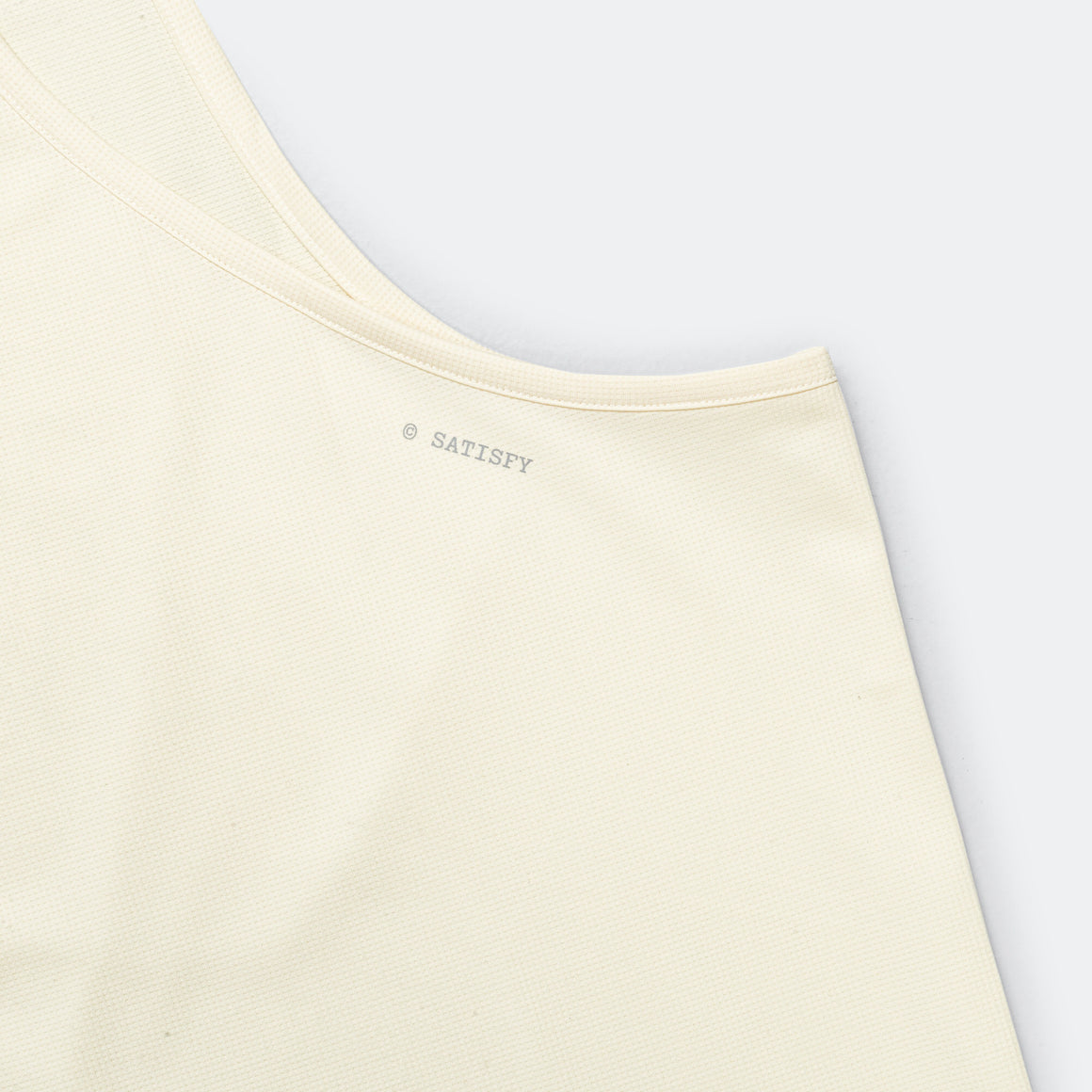 Satisfy - AuraLite Tech Singlet - Cream - Up There Athletics