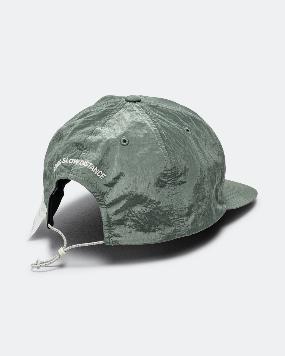 Satisfy - FliteSilk 5 Panel Pinch Cap - Oil Green | Up There Athletics