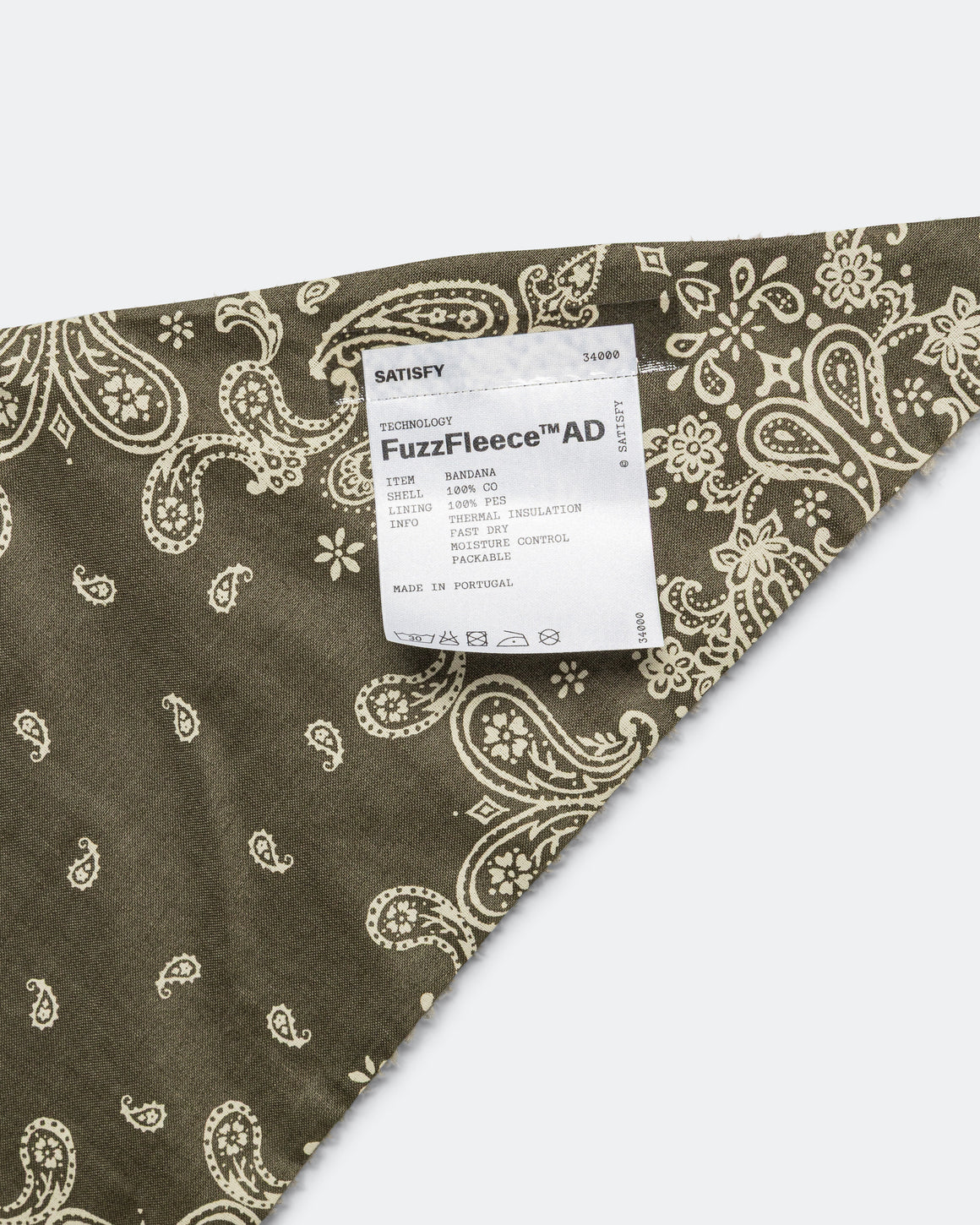 Satisfy - FuzzFleece AD Bandana - Khaki - Up There Athletics