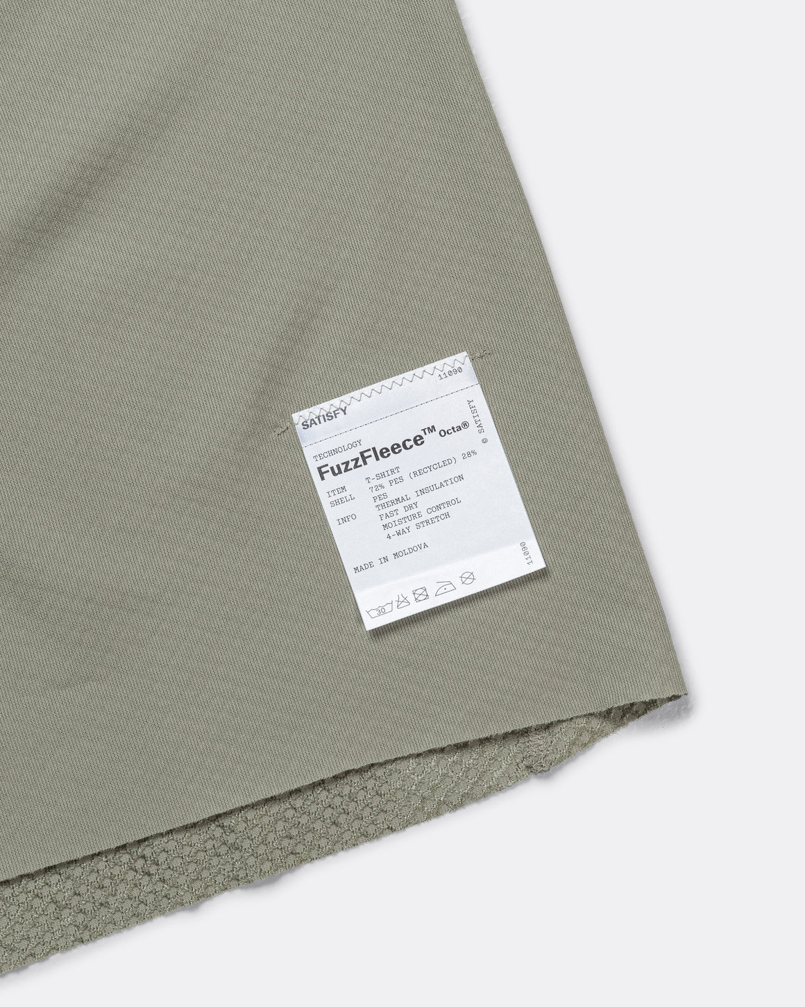 Satisfy - FuzzFleece Octa T-Shirt - Vetiver - Up There Athletics