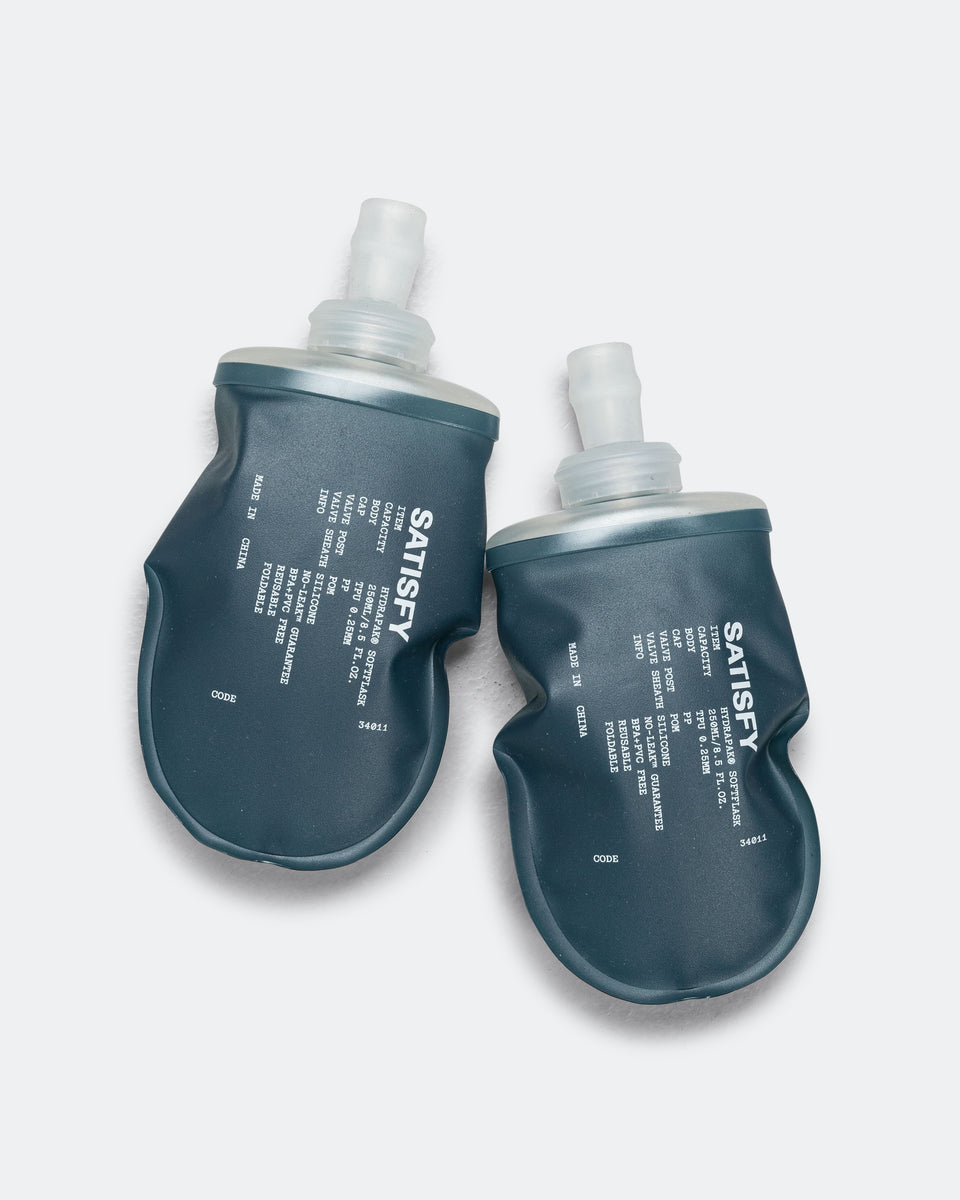 HydraPak Soft Flask 250ml 2-Pack - Dark Slate
