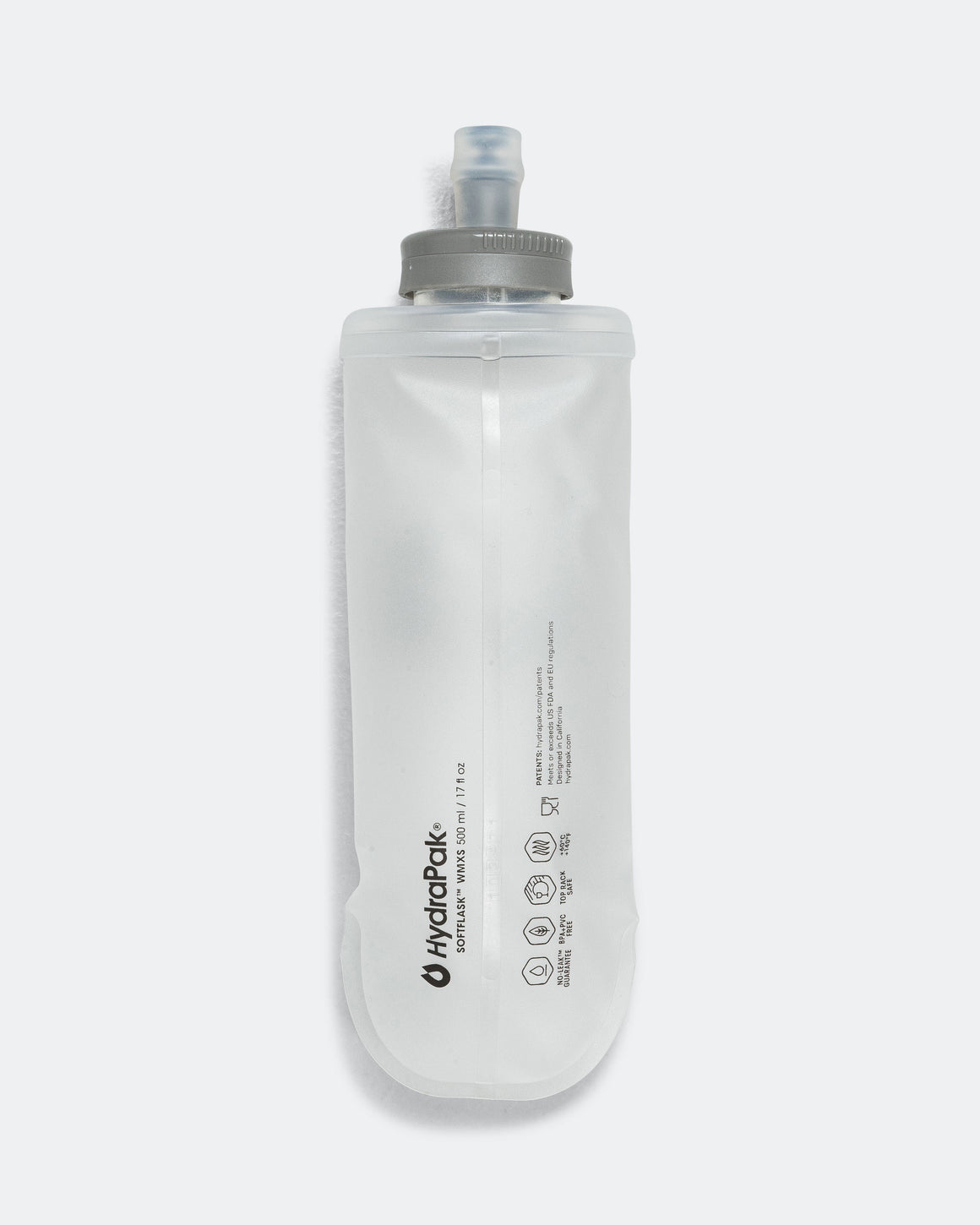 Satisfy - HydraPak Soft Flask 500ml - Transparent - Up There Athletics