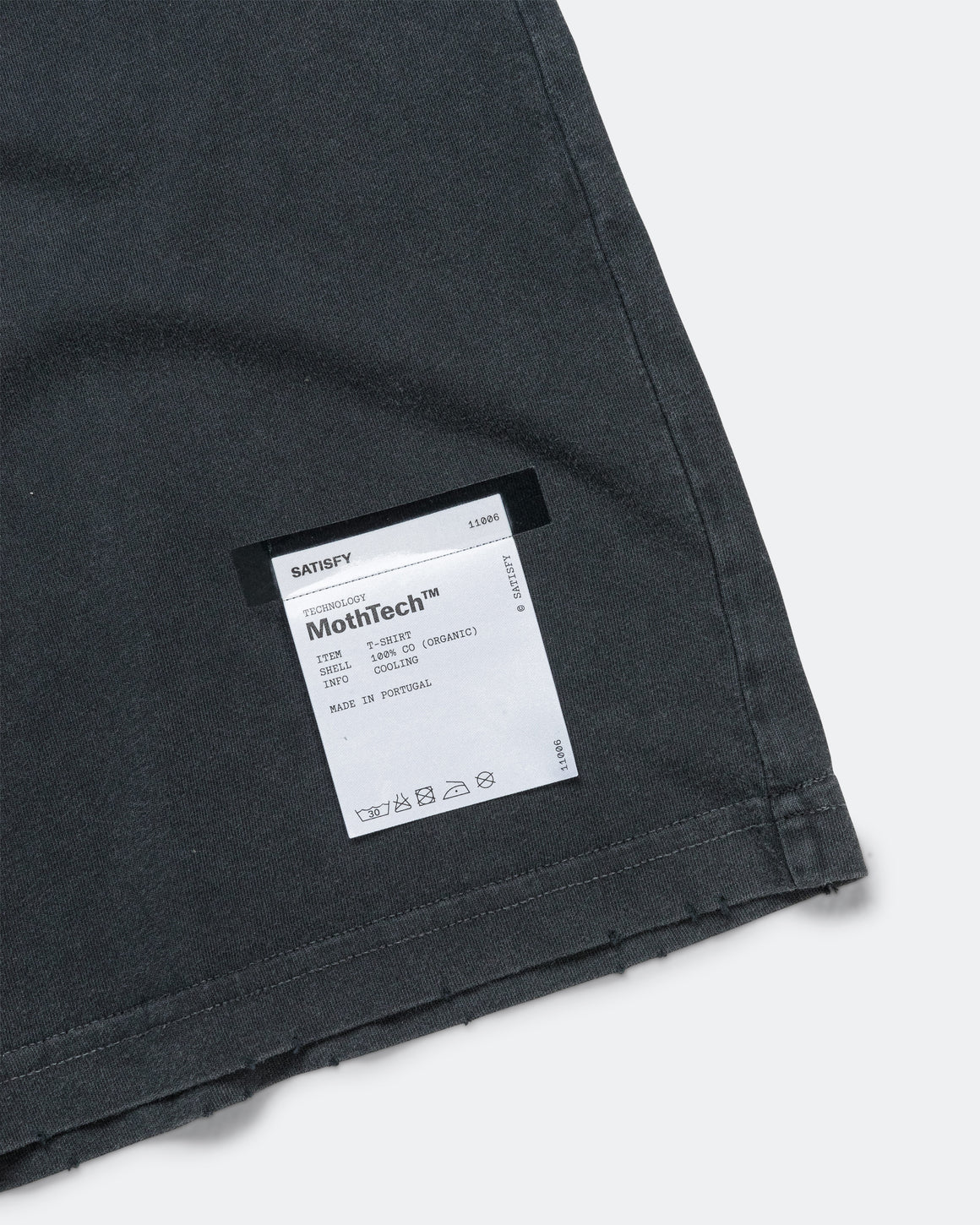 Satisfy - MothTech 'Eagle' T-Shirt - Aged Black - Up There Athletics