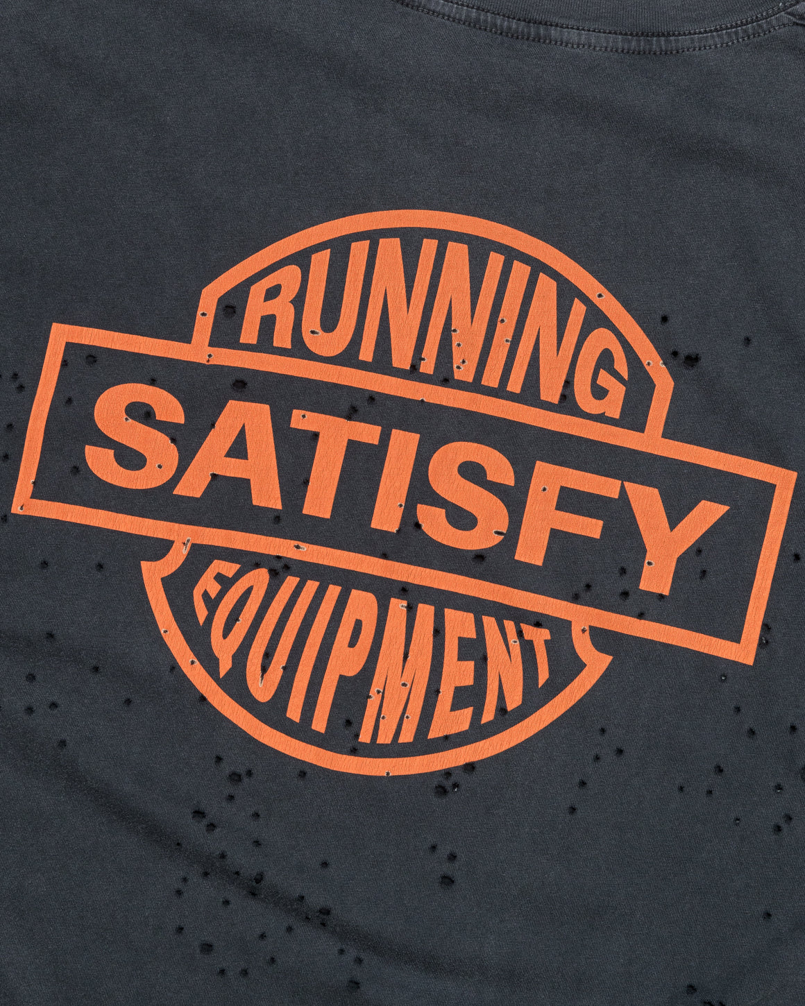 Satisfy - MothTech 'Eagle' T-Shirt - Aged Black - Up There Athletics