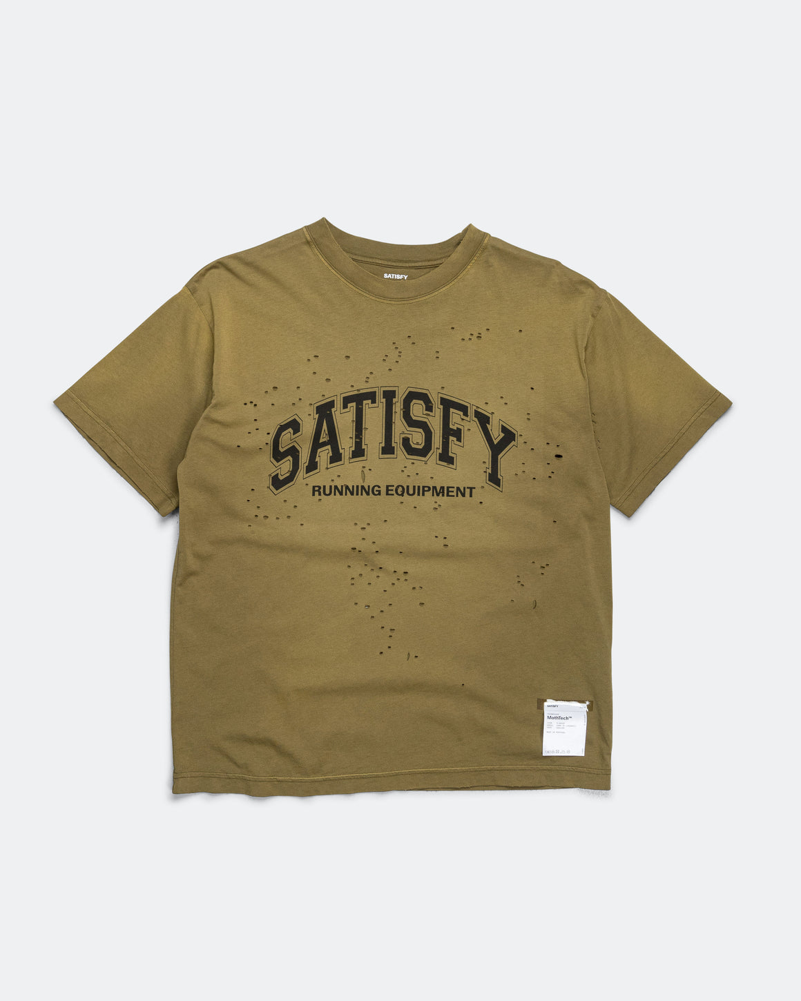 Satisfy - MothTech T-Shirt - Sun Bleached Military Olive - Up There Athletics