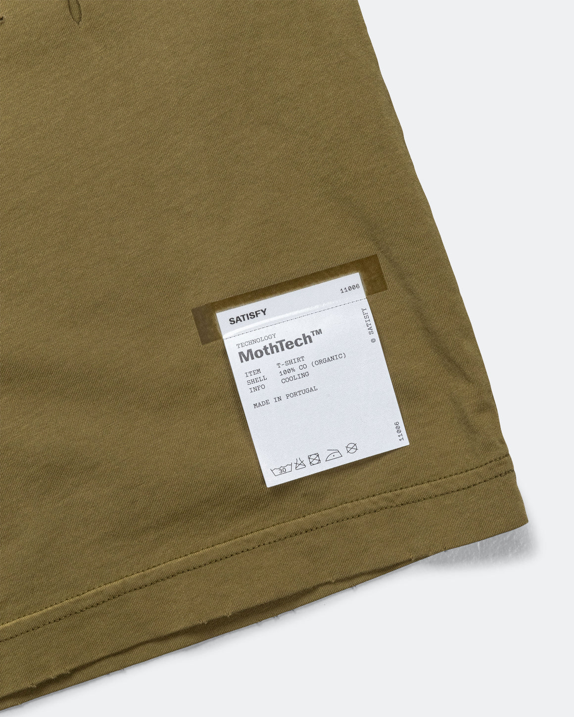 Satisfy - MothTech T-Shirt - Sun Bleached Military Olive - Up There Athletics