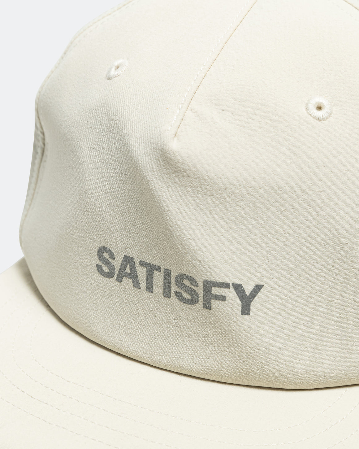 Satisfy - PeaceShell 5 Panel Pinch Cap - Off-White - Up There Athletics