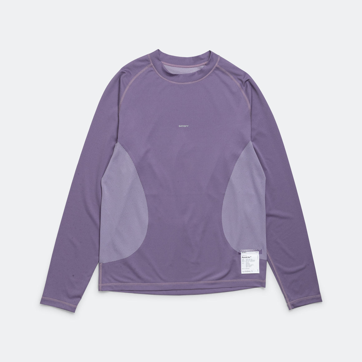 Satisfy - AuraLite Tech Long Tee - Purple Sage - Up There Athletics