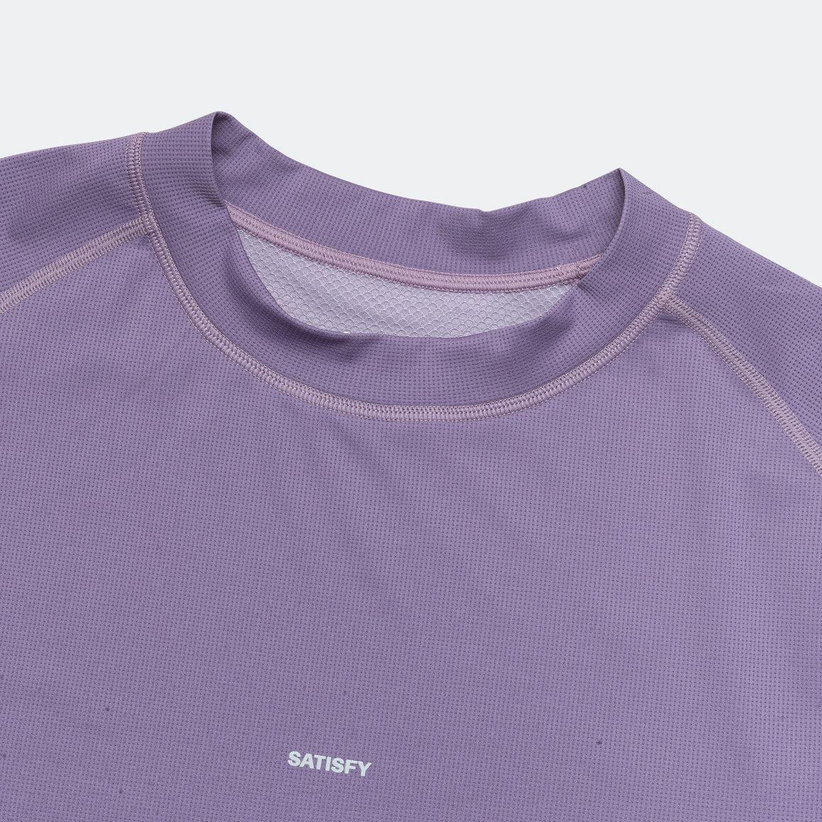 Satisfy - AuraLite Tech Long Tee - Purple Sage - Up There Athletics