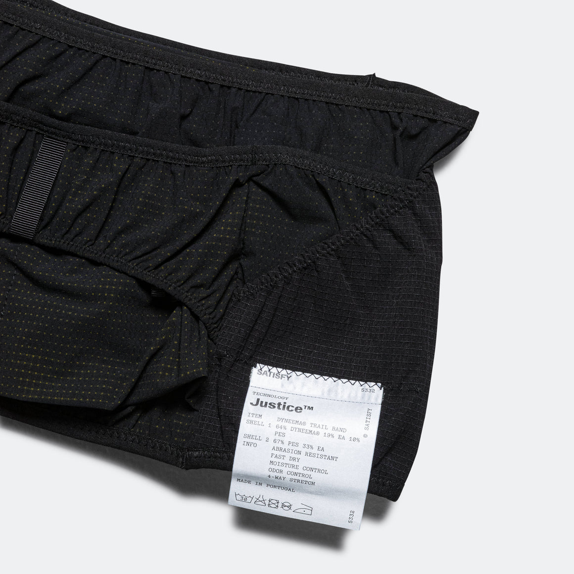 Satisfy - Justice™ Dyneema® Trail Band SS24- Black - Up There Athletics