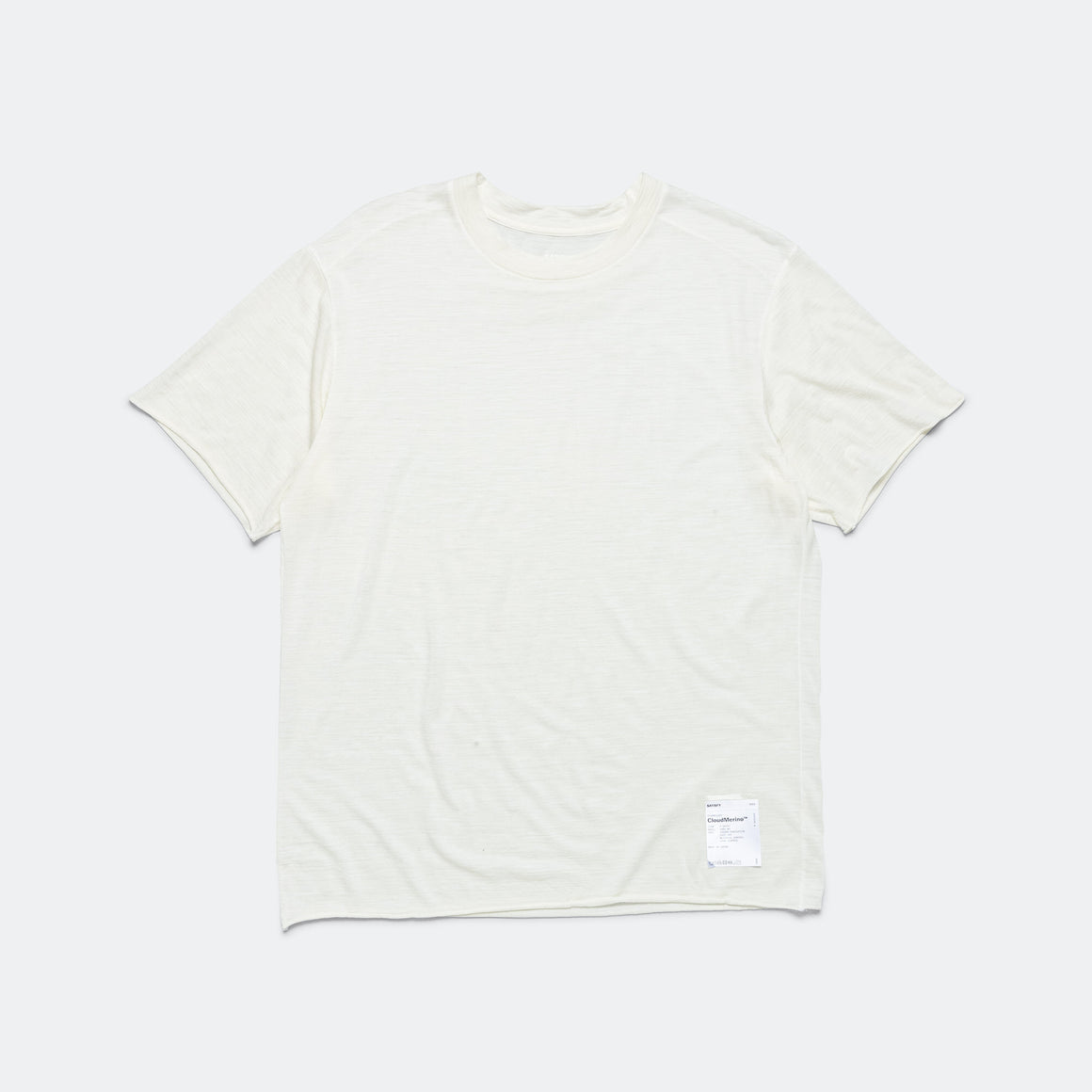 Satisfy - Mens CloudMerino™ T-Shirt - Chalk - Up There Athletics