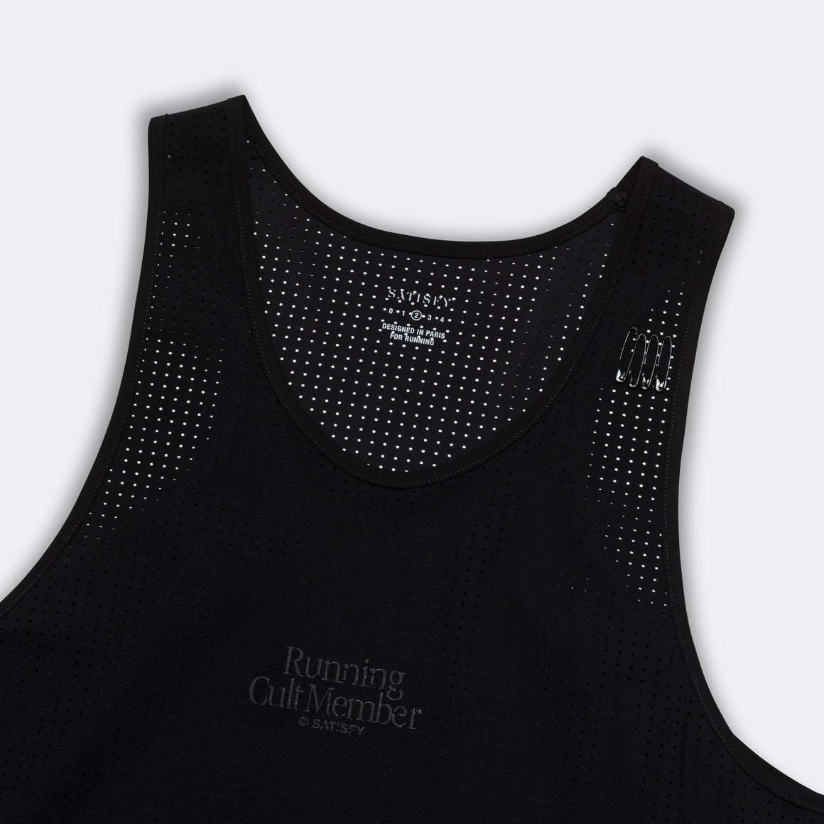 Satisfy - Mens Space-O™ Singlet - Black - Up There Athletics