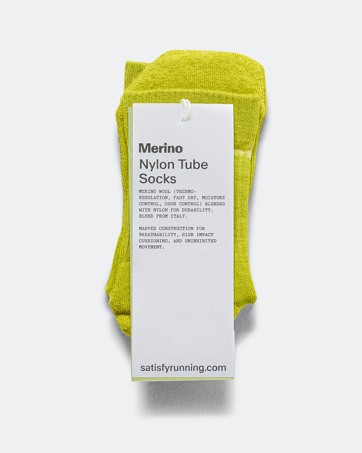Satisfy - Merino Nylon Tube Socks - Tie-Dye Grenoble Green - Up There Athletics