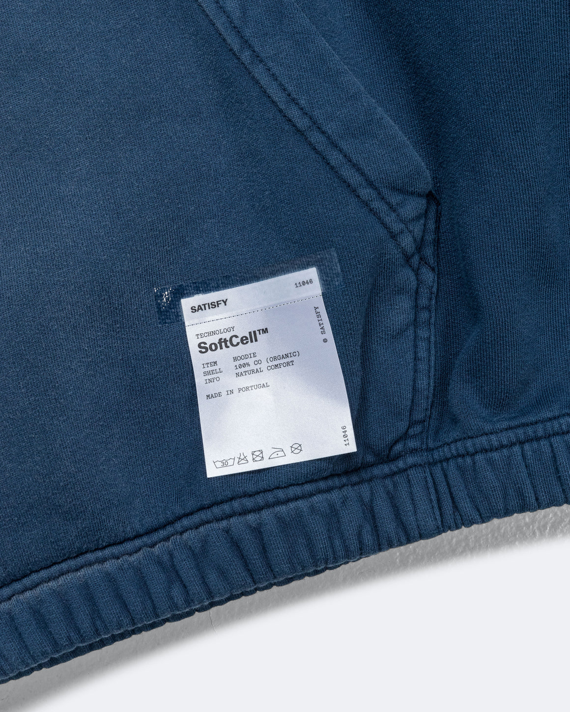 Satisfy - SoftCell Hoodie - Sun Bleached Indigo - Up There Athletics