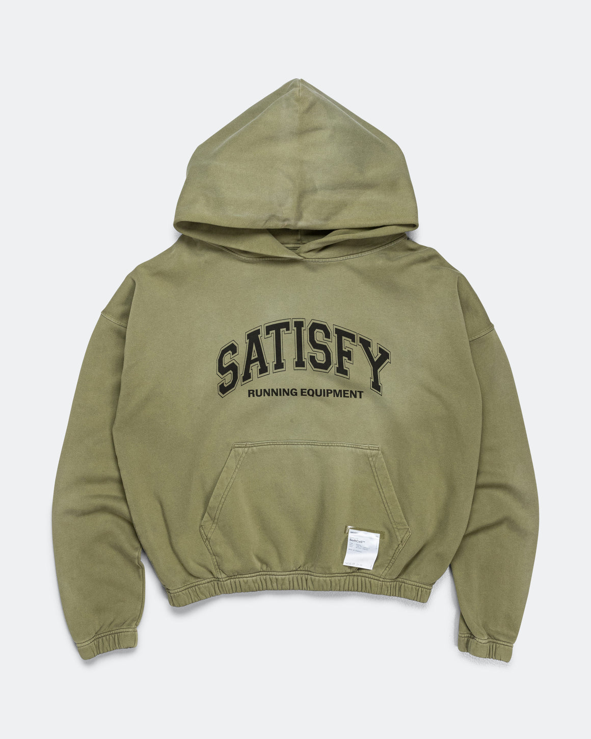 Satisfy - SoftCell Hoodie - Sun Bleached Military Olive - Up There Athletics