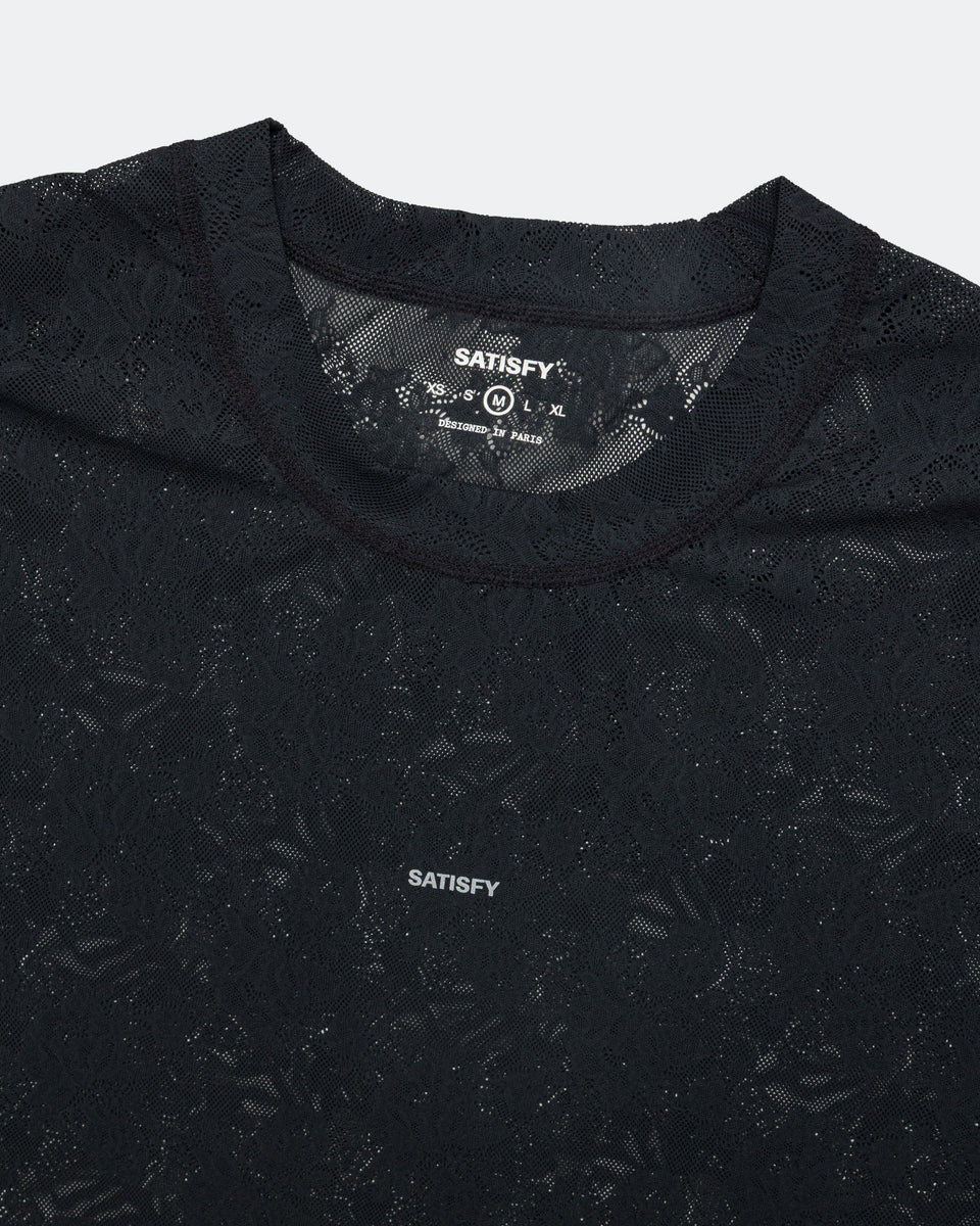 Satisfy - Space-Lace T-Shirt - Black | Up There Athletics