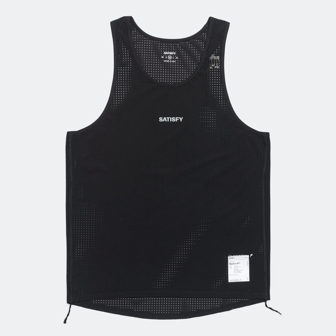 Satisfy - Space-O Singlet - Black - Up There Athletics
