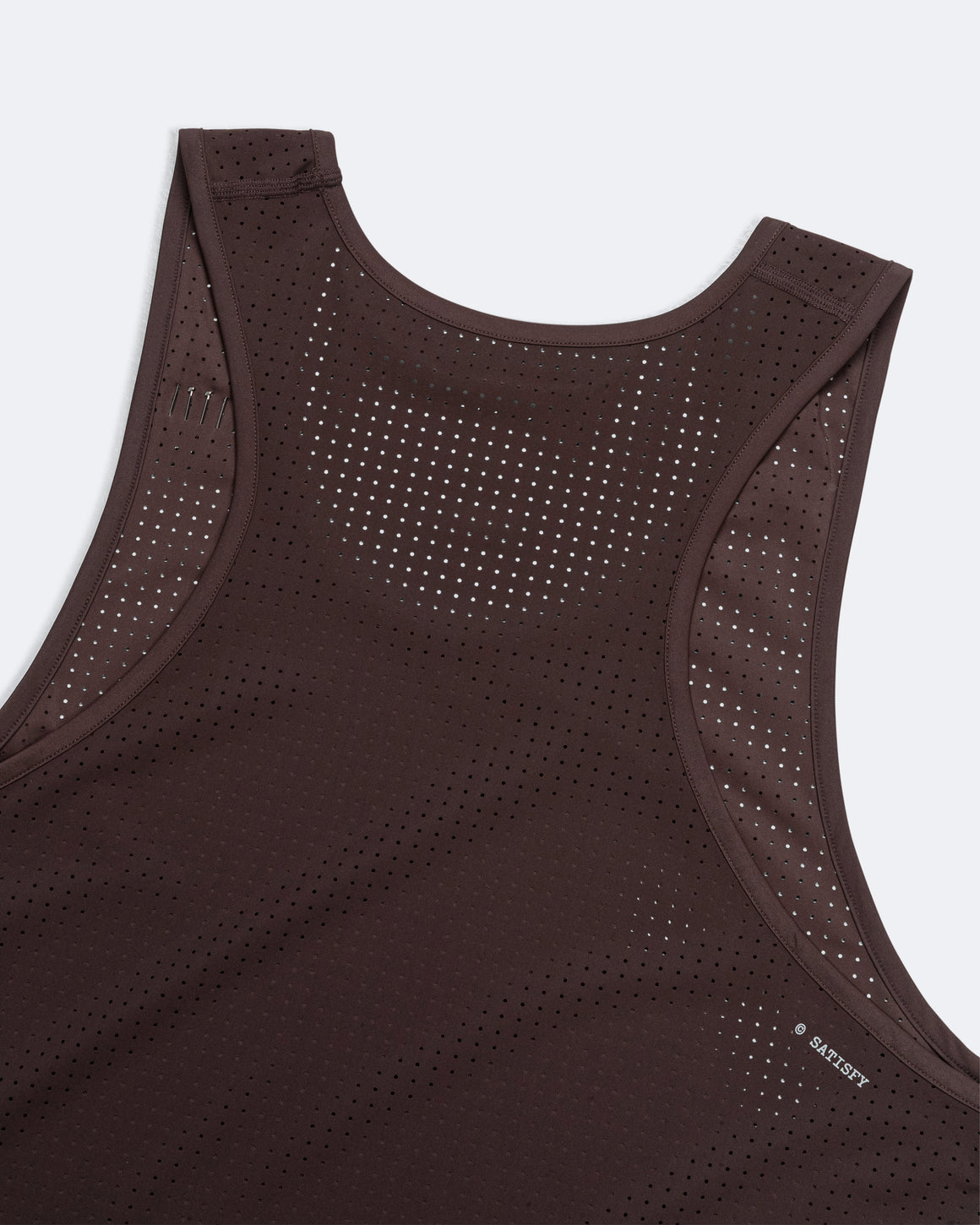 Satisfy - Space-O Singlet - Deep Mahogany - Up There Athletics