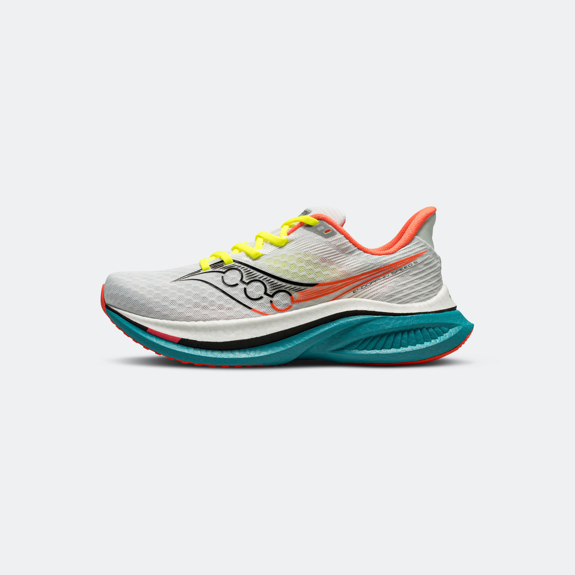 Saucony - Womens Endorphin Speed 5 - White/Mutant - Up There Athletics