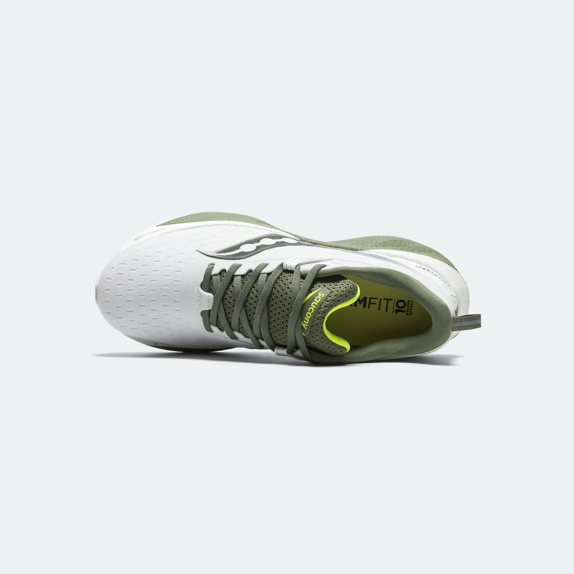 Saucony - Mens Triumph 22 - White/Olivine - Up There Athletics