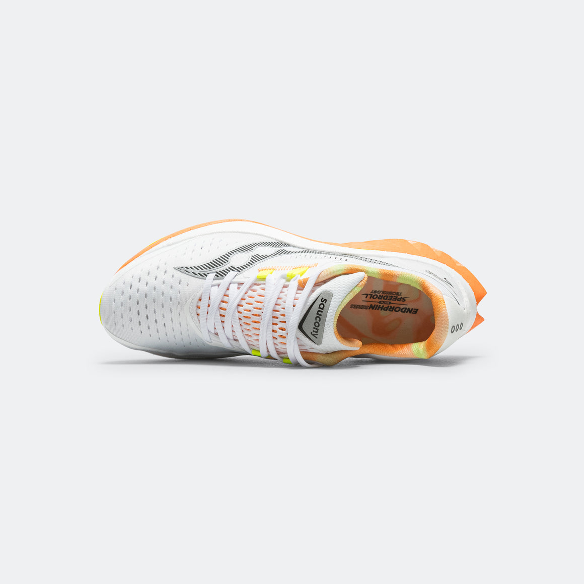 Saucony - Mens Endorphin Speed 4 - White/Peel - Up There Athletics