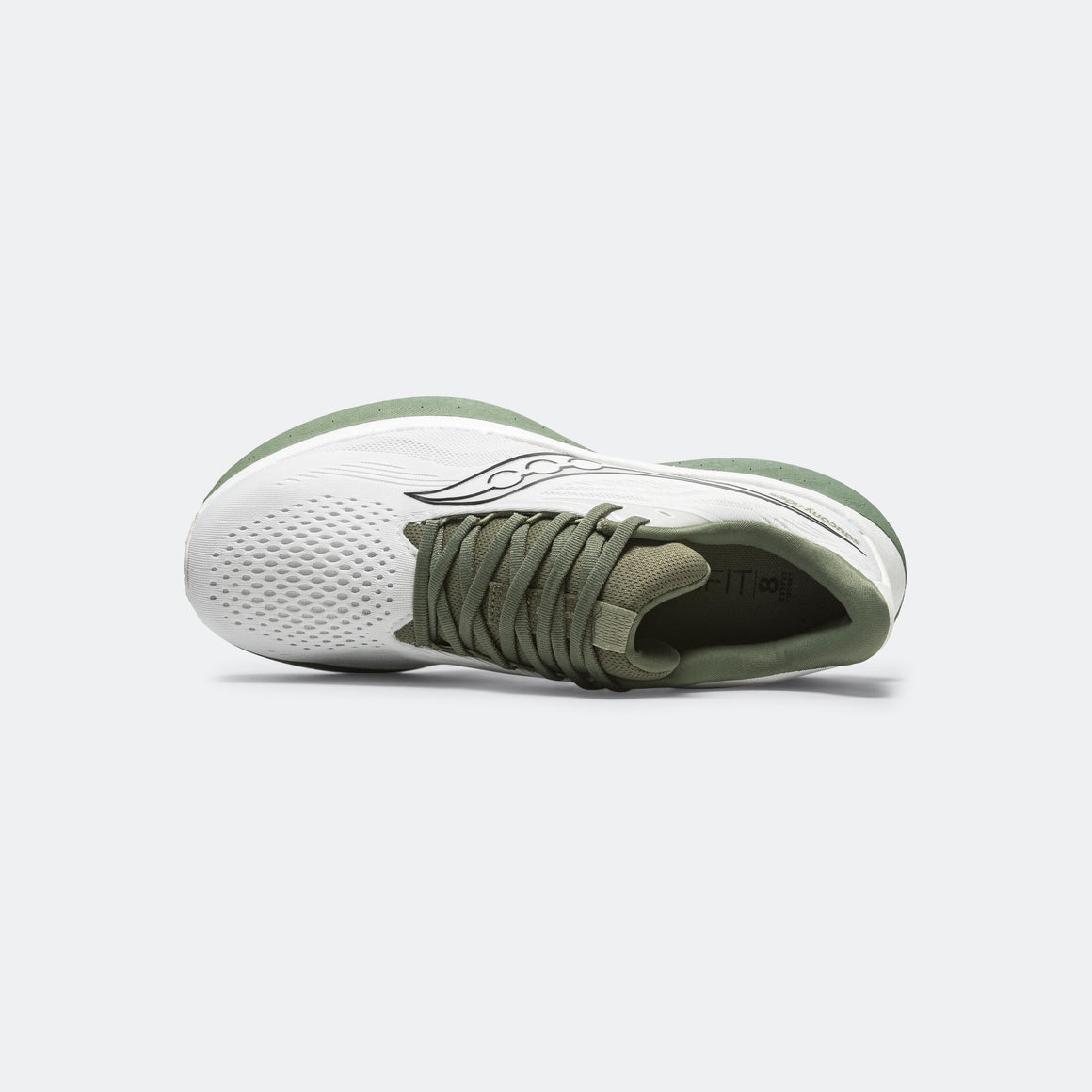 Saucony - Mens Ride 18 - White/Olivine - Up There Athletics