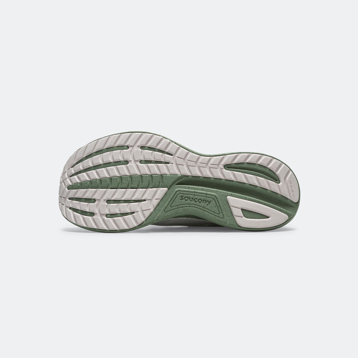 Saucony - Mens Ride 18 - White/Olivine - Up There Athletics