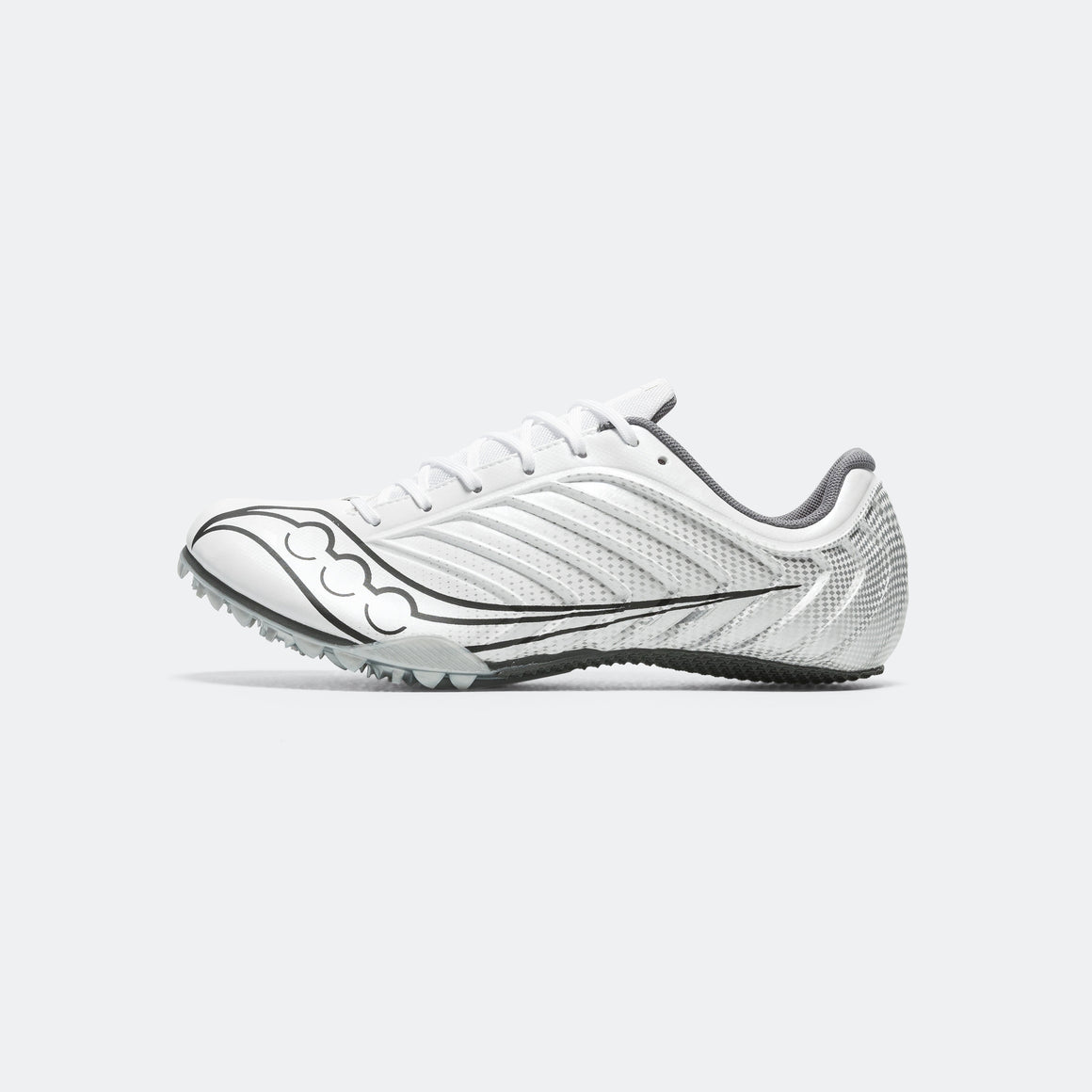 Saucony - Mens Spitfire 5 - White/Carbon - Up There Athletics