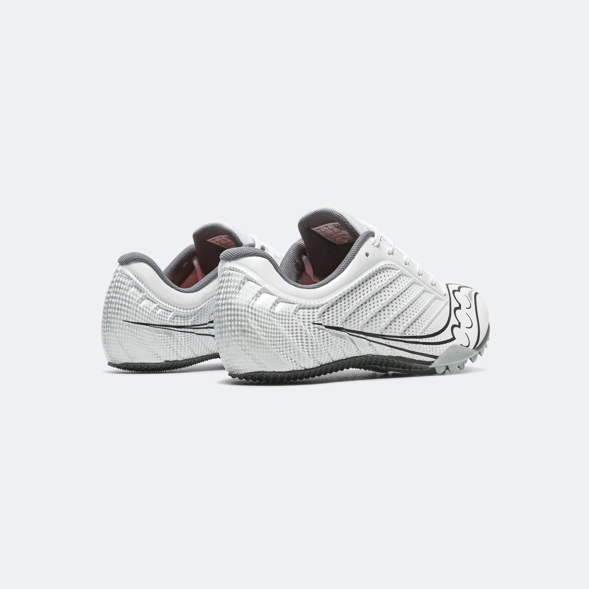 Saucony - Mens Spitfire 5 - White/Carbon - Up There Athletics