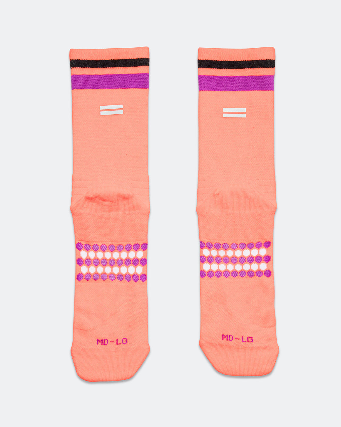Shyu - Half Crew Racing Socks - Taiyo/Purple-Black - Up There Athletics