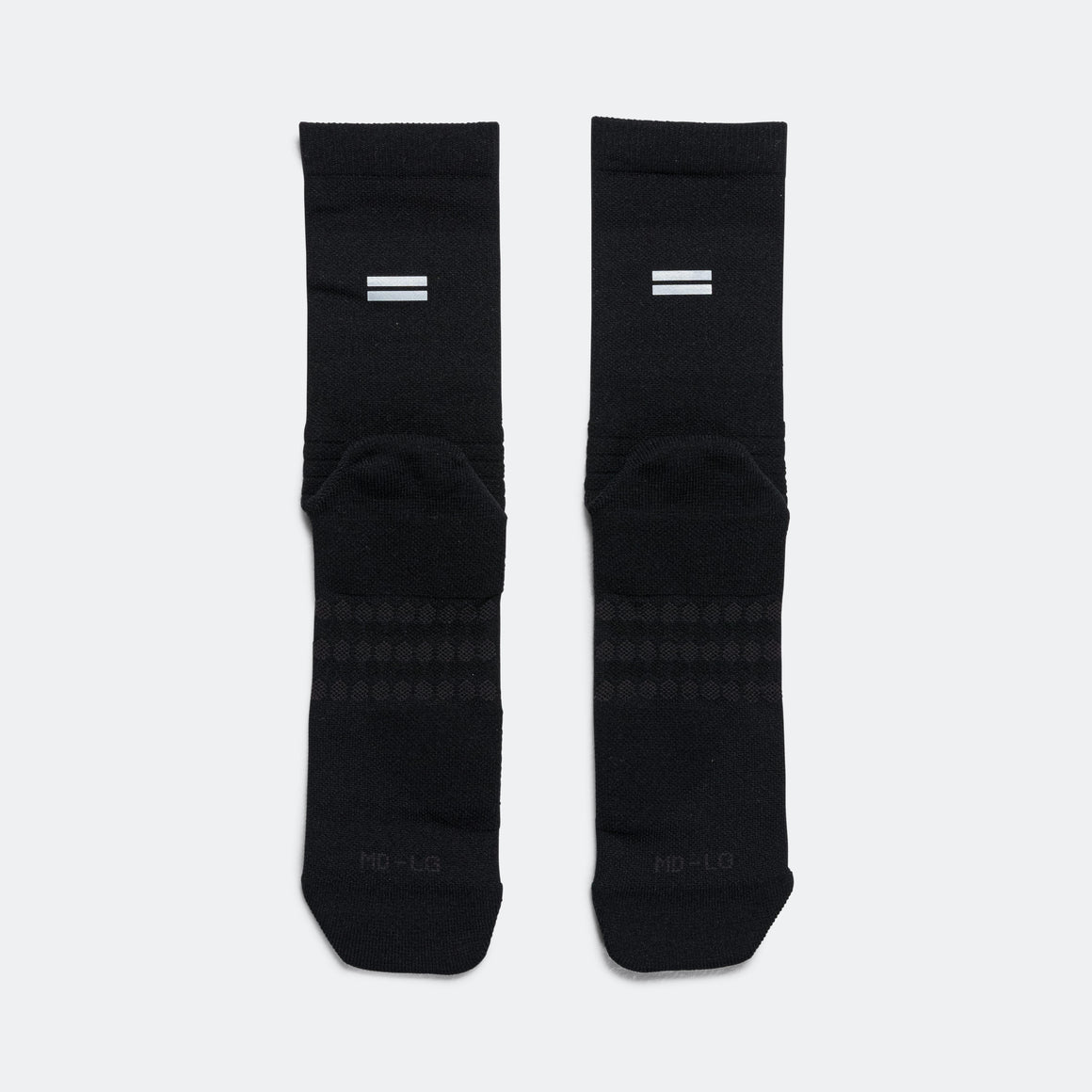 Shyu - Half Crew Racing Socks - Black/Black/Black - Up There Athletics