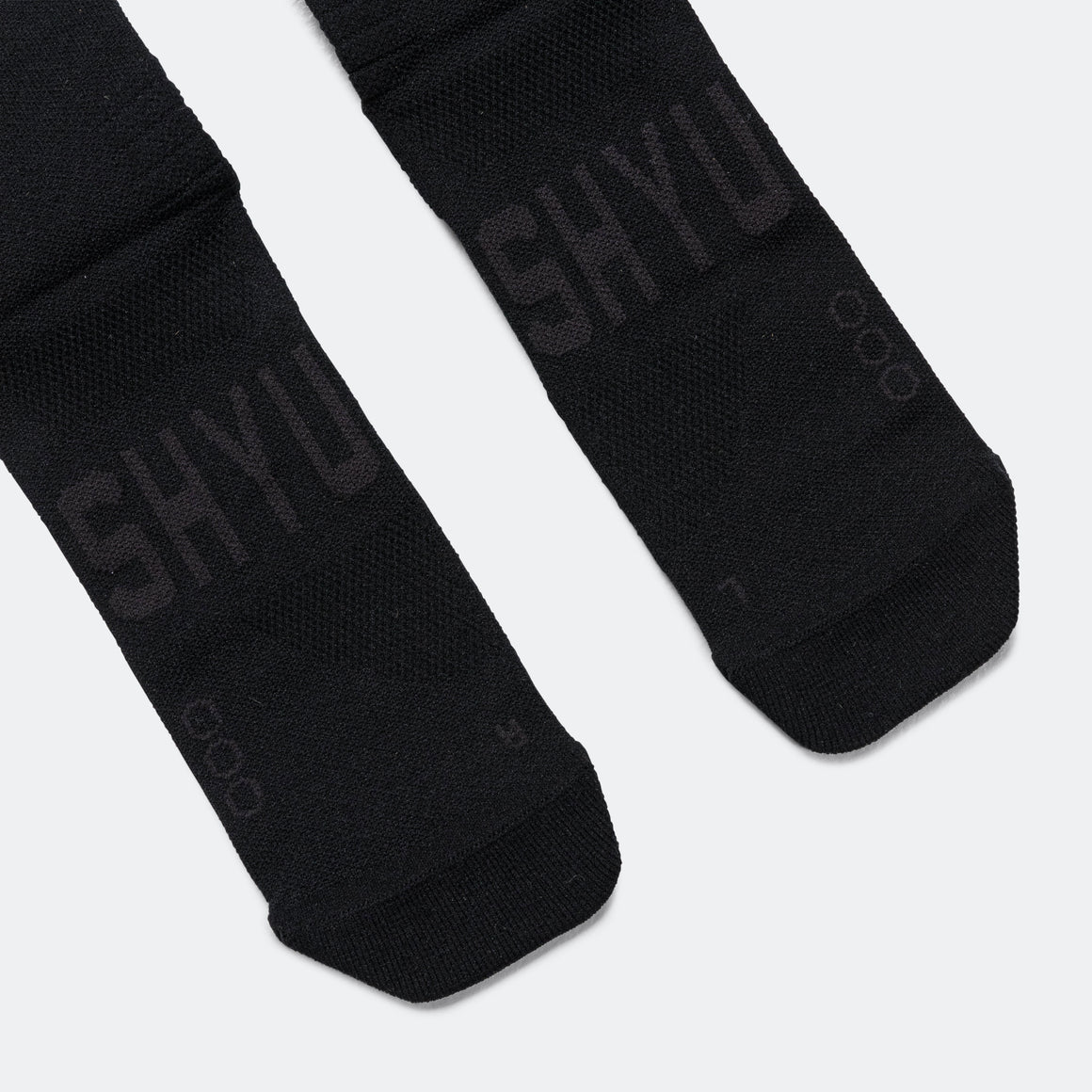 Shyu - Half Crew Racing Socks - Black/Black/Black - Up There Athletics