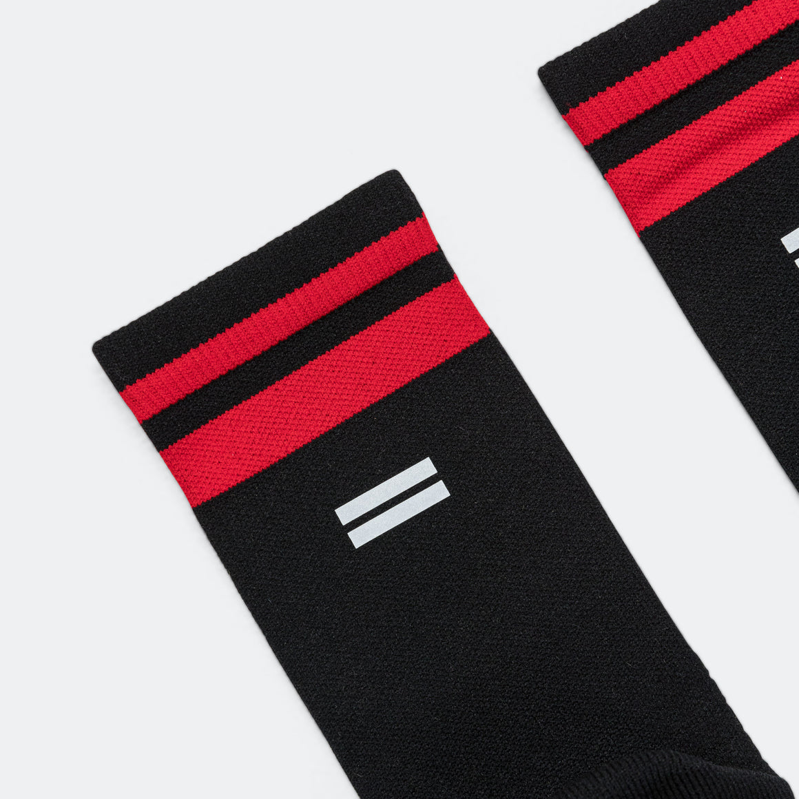 Shyu - Half Crew Racing Socks - Black/Red-Red - Up There Athletics