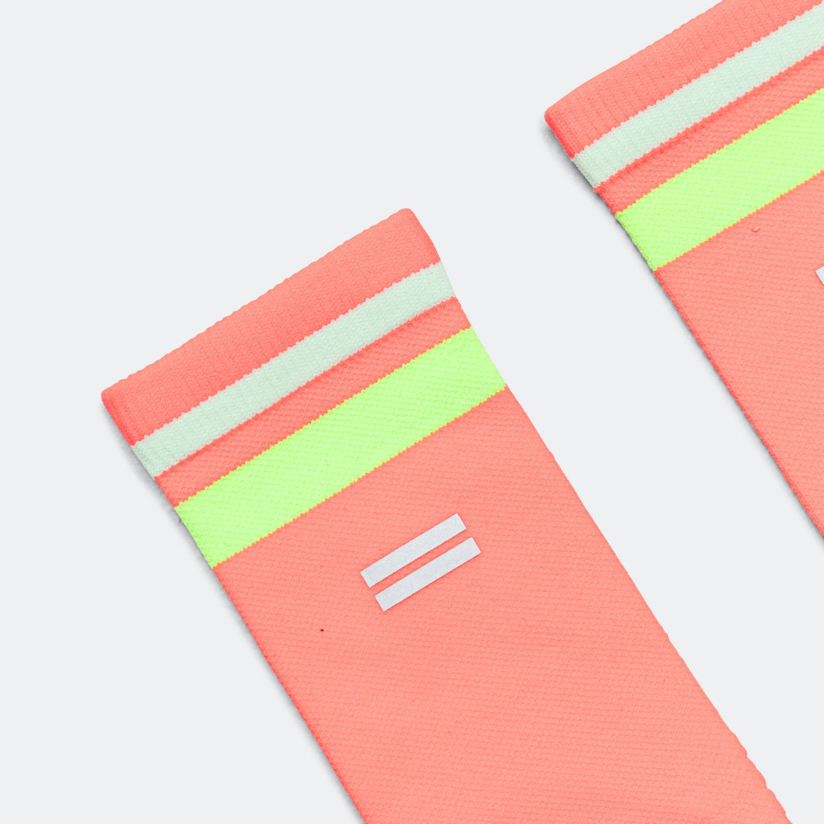 Shyu - Half Crew Racing Socks - Crimson/Lime-Powder - Up There Athletics