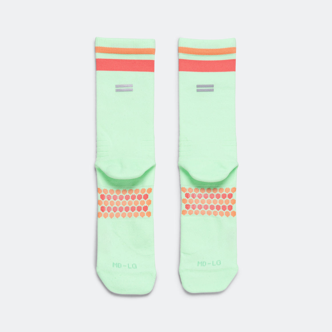Shyu - Half Crew Racing Socks - Mint/Dust-Clay - Up There Athletics