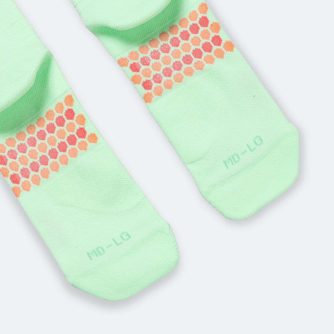 Shyu - Half Crew Racing Socks - Mint/Dust-Clay - Up There Athletics