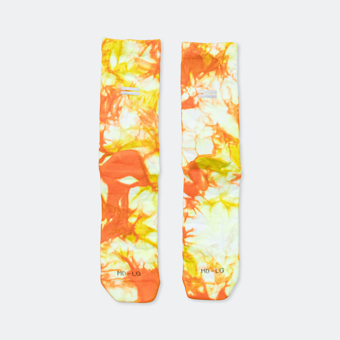 Shyu - Half Crew Racing Socks - Orange/Zest-White - Up There Athletics