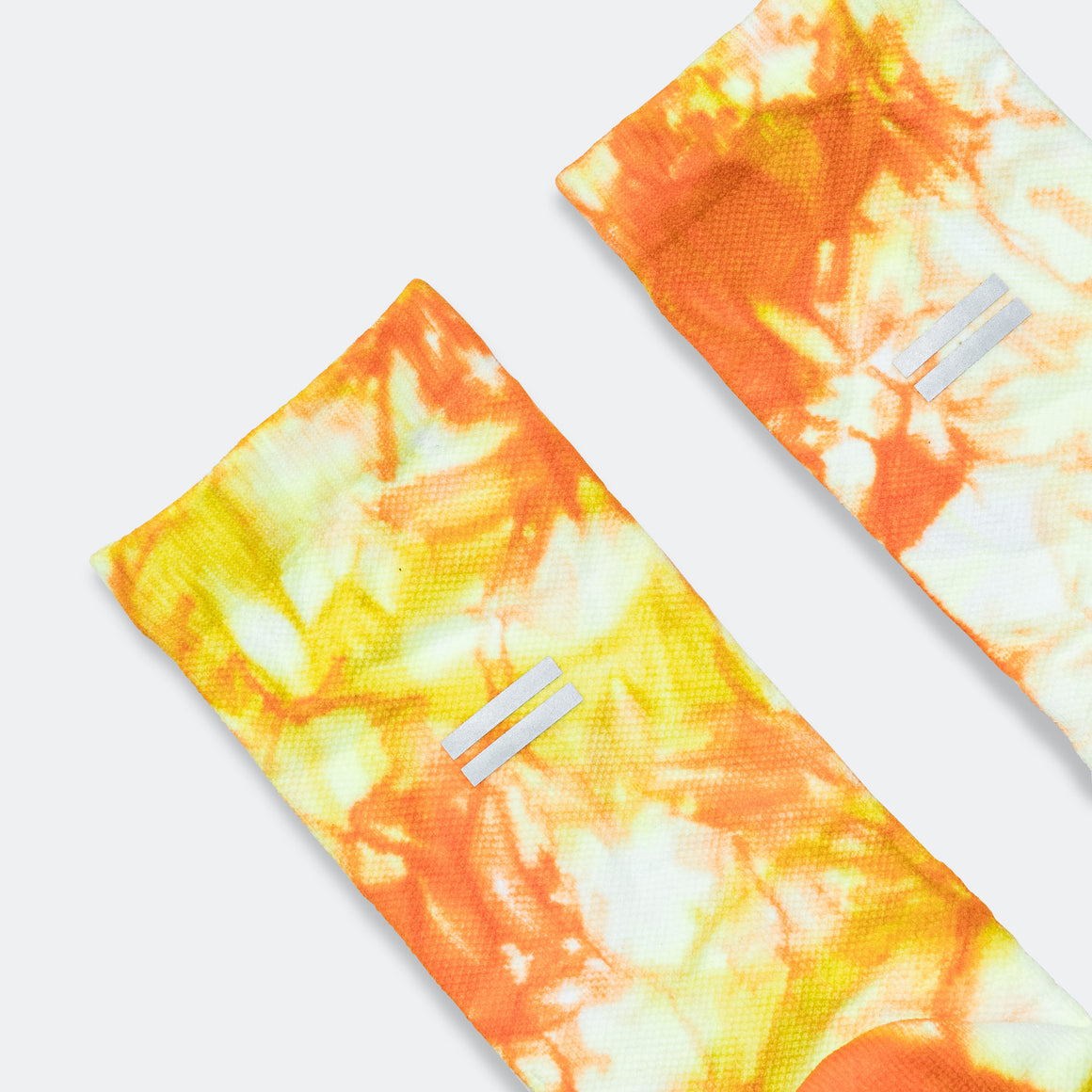 Shyu - Half Crew Racing Socks - Orange/Zest-White - Up There Athletics