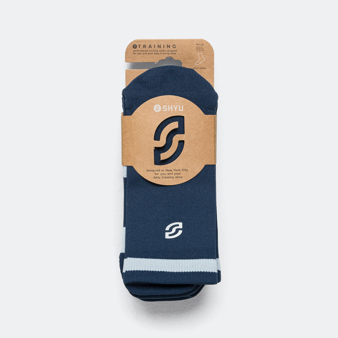 Shyu - Half Crew Training Socks 3 Pack - Navy - Up There Athletics