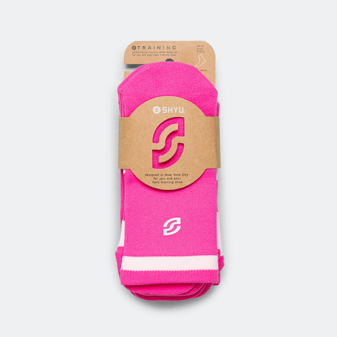 Shyu - Half Crew Training Socks 3 Pack - Pink - Up There Athletics