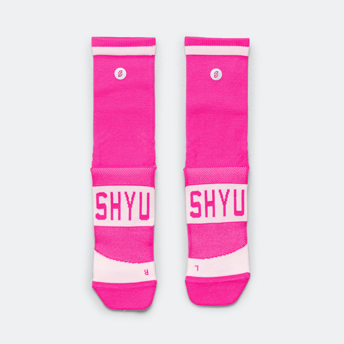 Shyu - Half Crew Training Socks 3 Pack - Pink - Up There Athletics