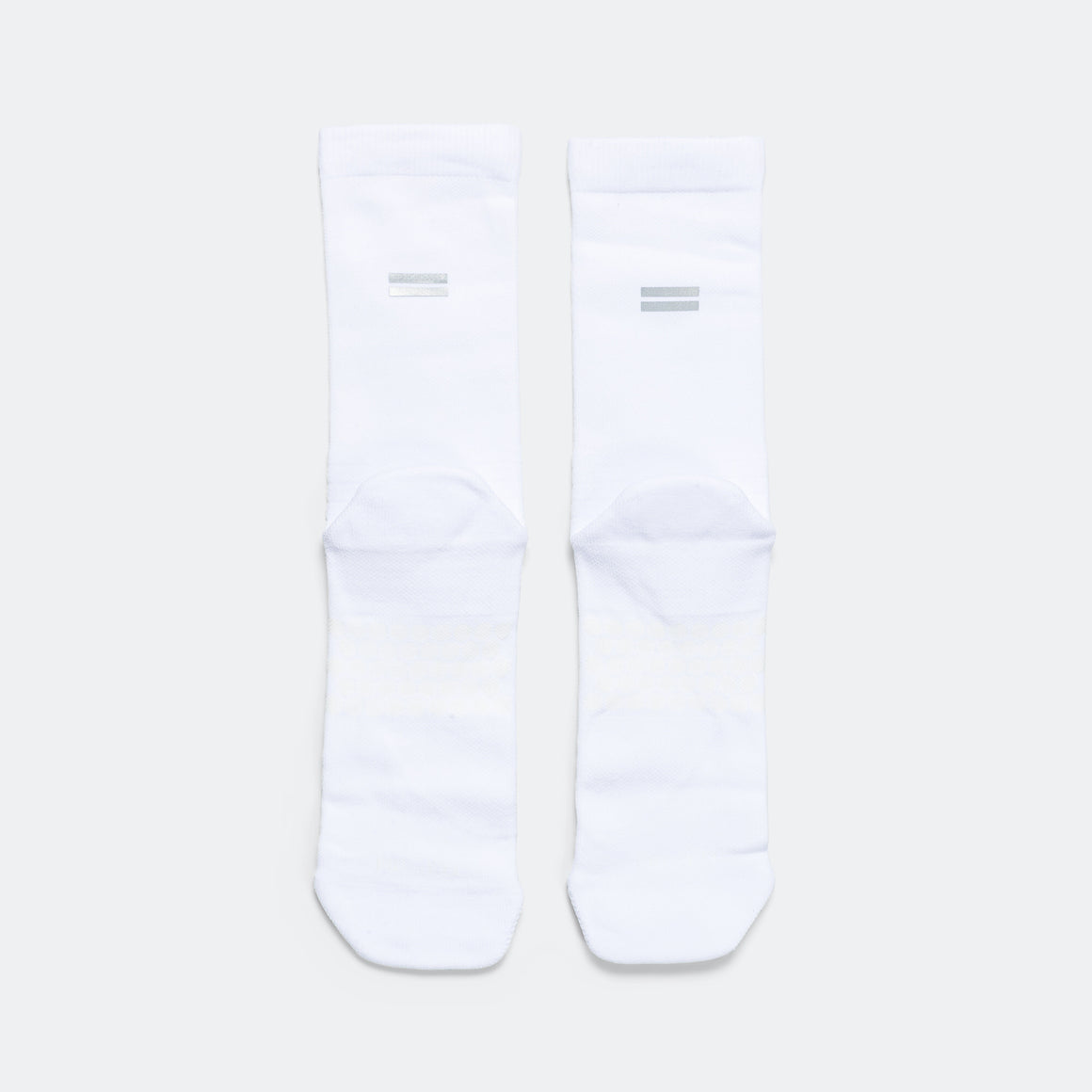 Shyu - Half Crew Racing Socks - White/White - Up There Athletics