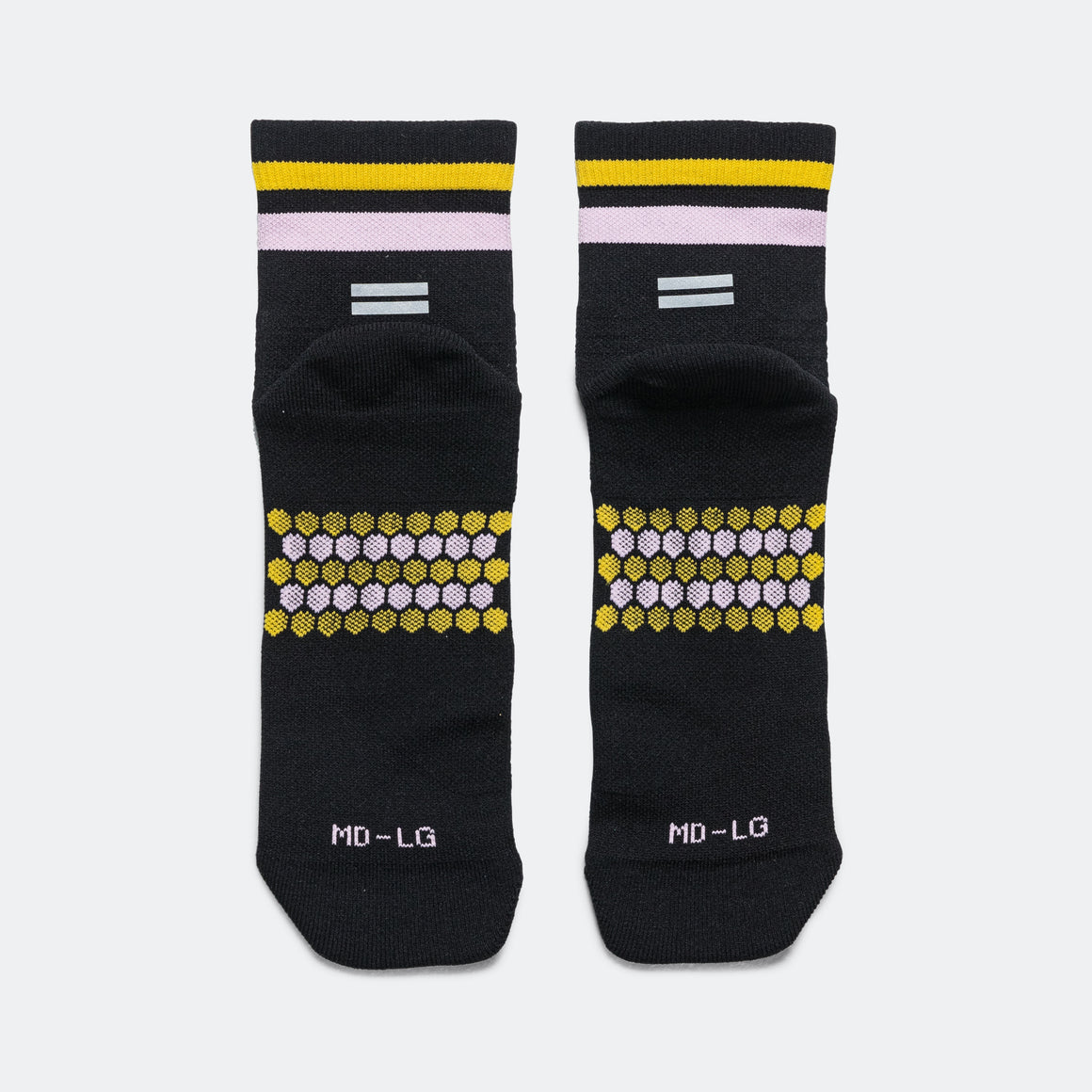 Shyu - Quarter Crew - Black/Pastel - Amber - Up There Athletics