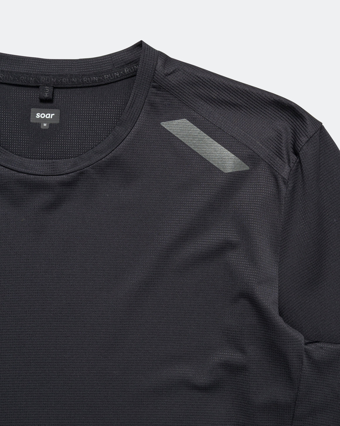 Soar - Mens Eco Tech T - Black - Up There Athletics