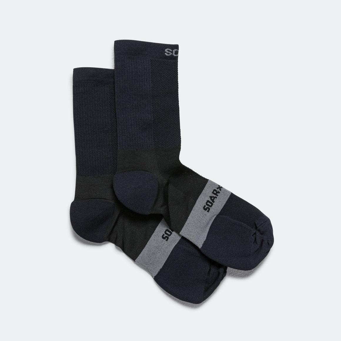 Soar - Crew Socks - Black - Up There Athletics