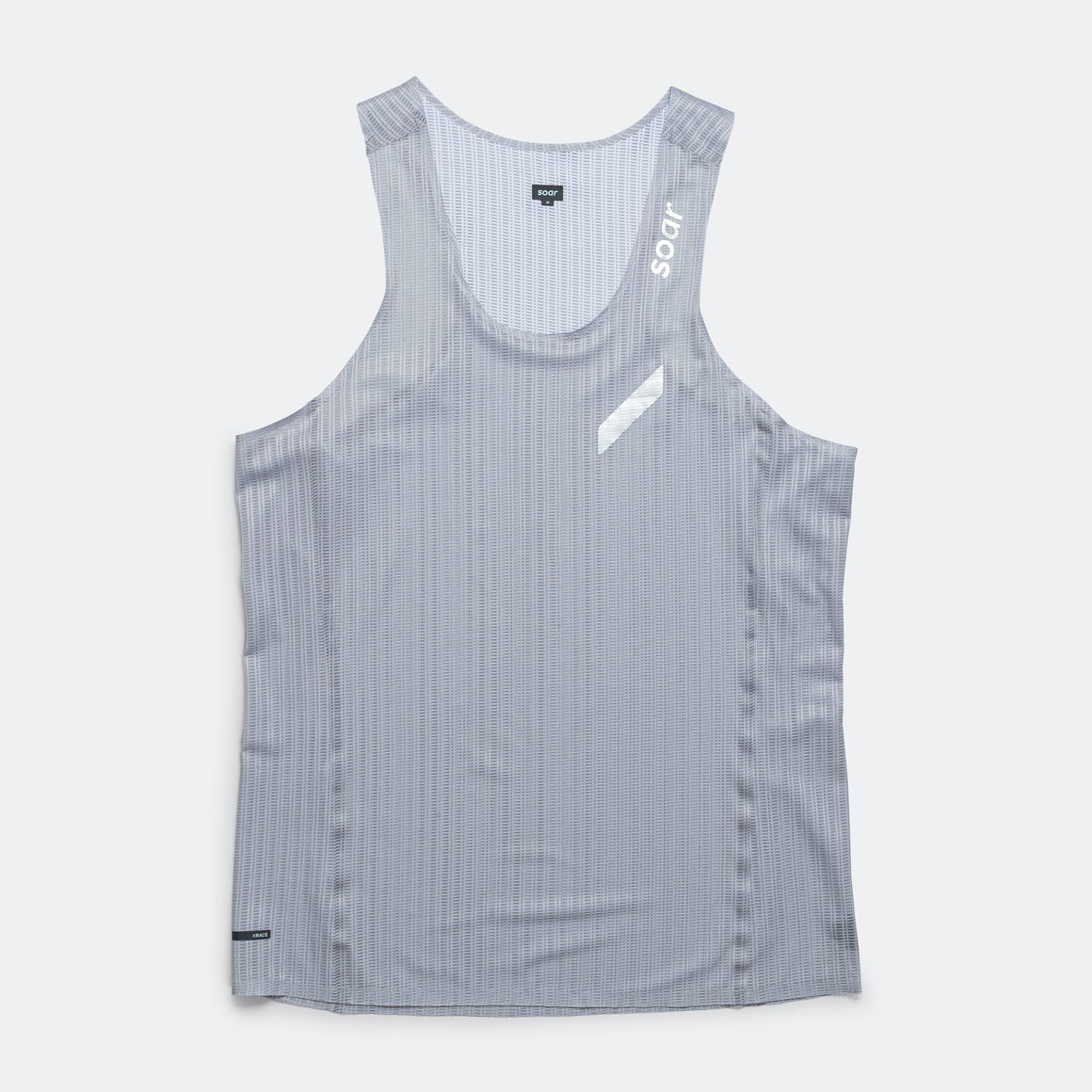 Soar - Mens Race Vest - Grey/Grey - Up There Athletics