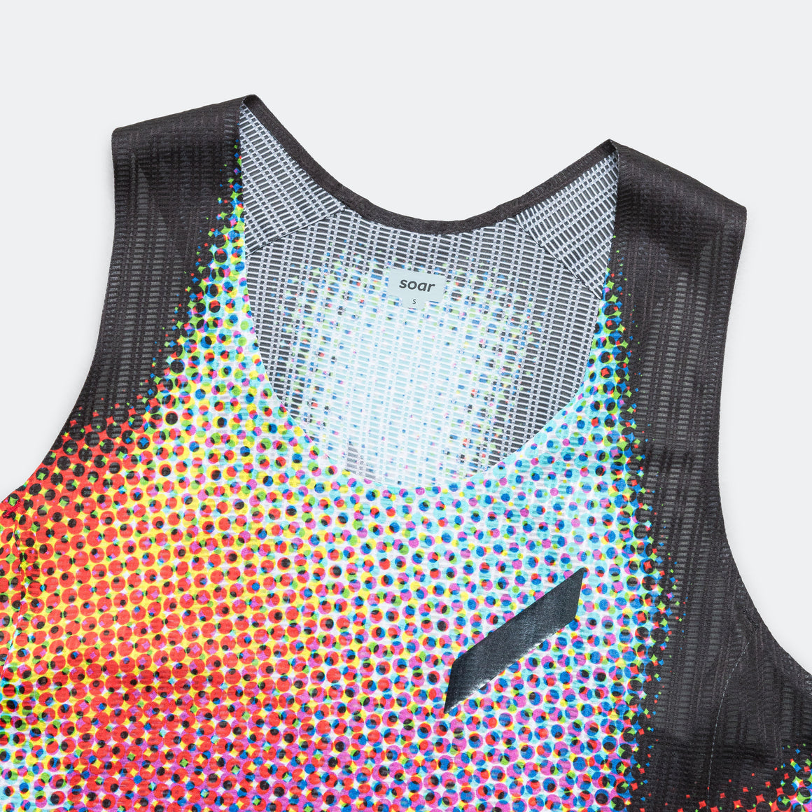 Soar - Womens Race Vest - Black Dot - Up There Athletics