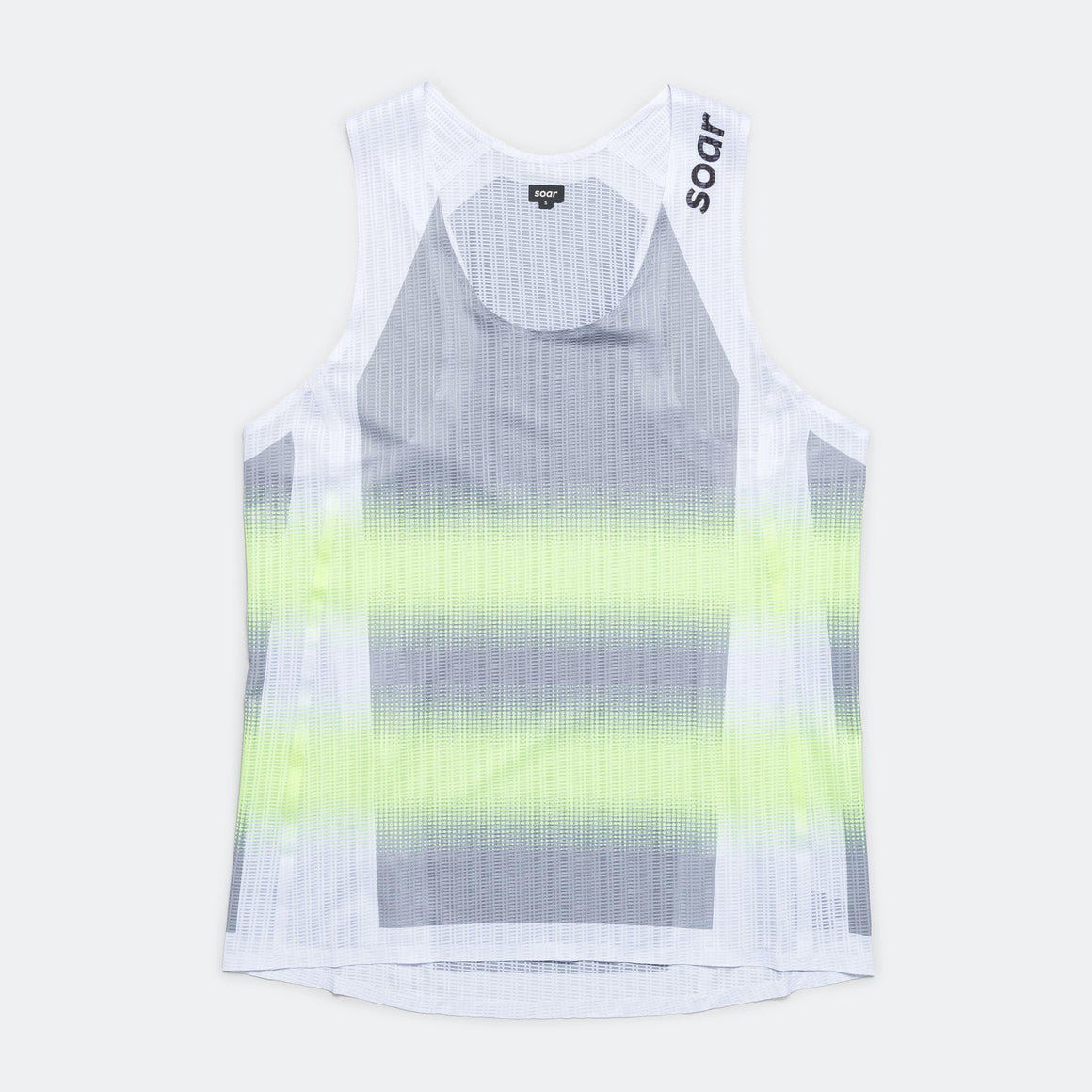 Soar - Womens Race Vest - Grey/Yellow - Up There Athletics